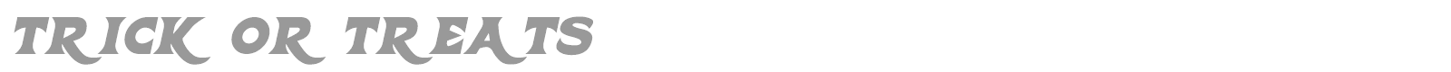 Trick Or Treats font preview